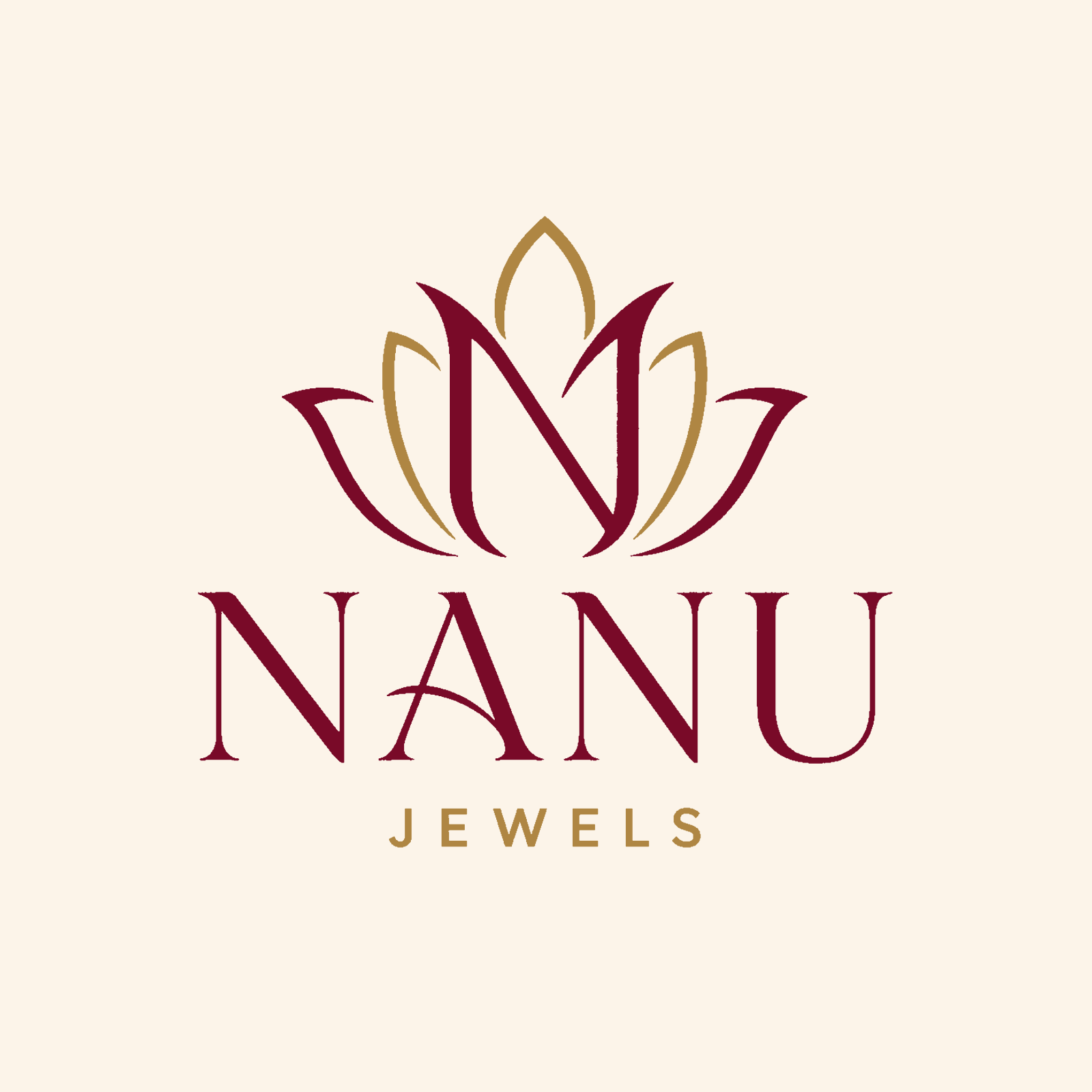 NANU Jewels lotus-N logo